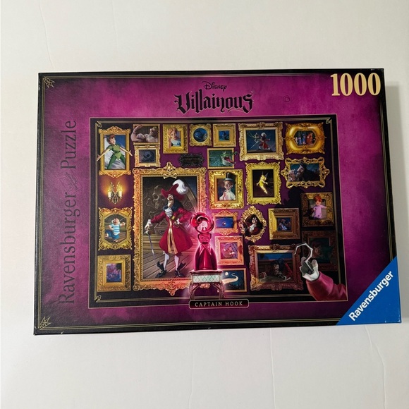 Ravensburger Villainous Captain Hook 1000-Piece Puzzle - Purple and Gold - Picture 1 of 6